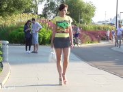 Jeny public Flash in a park.  10/16