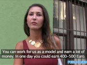 PublicAgent Big tits brunette fucks for cash 4/16