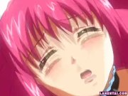Pinkhaired hentai babe gets pussy pumped 15/16