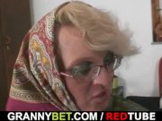 Lonely granny pleases a totally stranger 10/16
