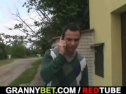 Lonely granny pleases a totally stranger 4/16