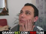 Lonely granny pleases a totally stranger 7/16