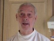 Brunette licks oldman all over and fucks him 1/16