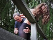 Newbie girl endures bondage spank and drill