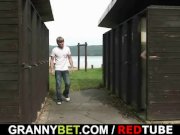 Granny gets fucked in the changing room 6/16