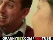 Plump bitch takes two cocks POV 2/16