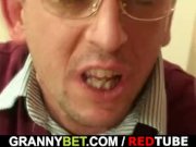 Plump bitch takes two cocks POV 3/16