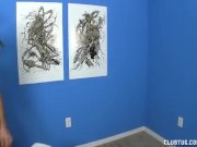 Busty redhead jacking a dick 1/16