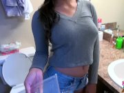 Black GF - Cute ebony teen plays with her toy 2/16