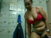 Amateur Indian Babe Lily Working Out In A Gym 12/16