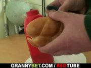Big titted granny tastes yummy cock 9/16