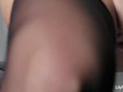 Horny Lily puts a glass dildo in her ass 6/16