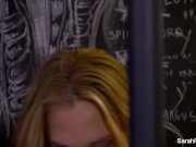 Blonde hottie Sara Jessie masturbates in jail 16/16