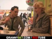 A guy picks up old blonde and fucks her 2/16