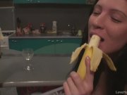 Three Asian Lesbians Have Some Banana Fun 2/16