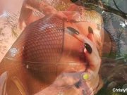 Christy oils herself up & teases the camera 10/16