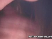 Busty Holly sucking her own tits and jerking 4/16