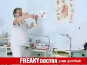 Dirty doctor rubs a clit of horny Jenny 8/16