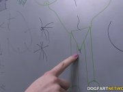 Jessica Ryan sucks and fucks in a gloryhole 4/16