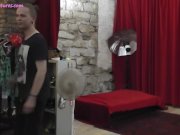 Sexy backstage with sexy rock chick and two h 9/16