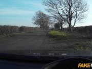 Fake Cop Brunette has some fun outside 2/16