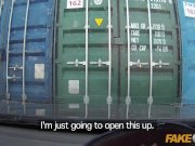 Fake Cop Brunette has some fun outside 8/16