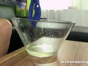 Beautiful little blonde lady is ready to piss 7/16