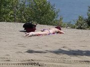 Audrey, Caugh playing whit her self at the be 4/16