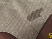 Old submissive bbw gets mouthful by maledom 12/16