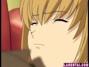 Hentai brunette gives a deep blowjob 10/16