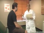 Busty doctor heals a big boner 2/16