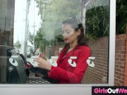 Wicked hairy lesbians get mouthful of pubes 4/16