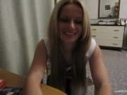 Webcam teen leaves only socks on 1/16