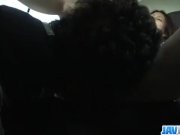 Ran Minami gets to suck cock while in a car 12/16