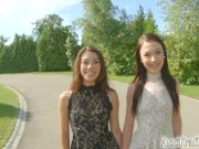 Asstraffic pretty brunette enjoy anal fucking 1/16