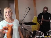 Kate England does threesome with black cocks 1/16