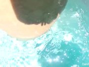 Dani Daniels and Cherie DeVille go for a swim 12/16