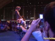 hot lesbian sex show on public stage 15/16