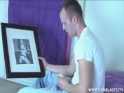 Hot teen strokes a big dick 3/16