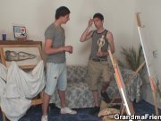 Old grandma and boys teen threesome 2/16