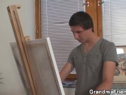 Old grandma and boys teen threesome 4/16