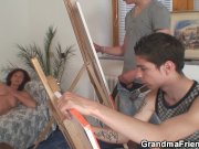 Old grandma and boys teen threesome 6/16