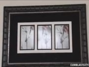 Naked hottie gets a facial 1/16