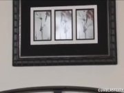 Naked hottie gets a facial 2/16