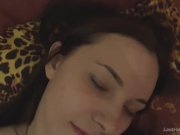 Klara films her face while cumming