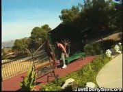 Ebony Poolside Blowjobs And Fucking 5/16