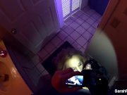 Sarah Jessie gives a BJ in the bathroom 10/16