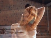 Nasty Russian strips for oldman to fuck her 3/16