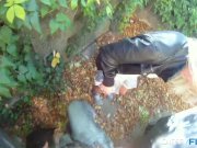 Blonde cutie tricked into outdoor sex 16/16