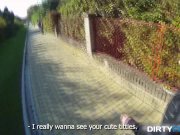 Blonde cutie tricked into outdoor sex 3/16